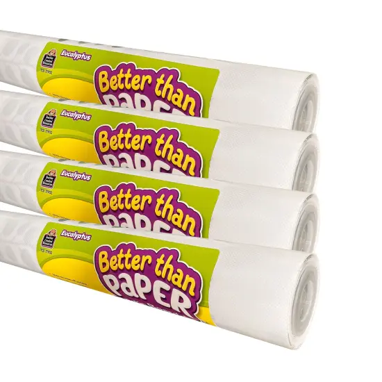 Better Than Paper Bulletin Board Roll, Eucalyptus, 4-Pack {1}