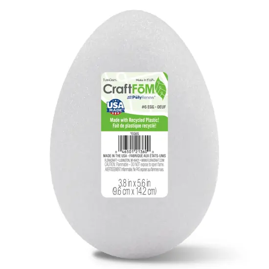 FloraCraft CraftFoM Egg-5.6"X3.8" {1}