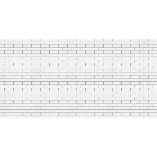 Bulletin Board Art Paper, White Subway Tile, 48" x 50', 1 Roll {2}