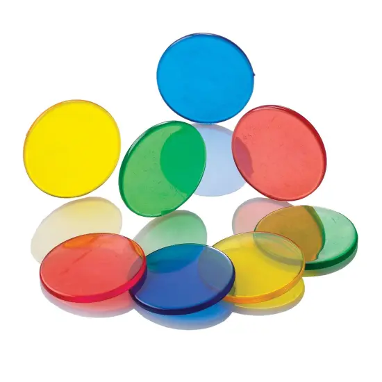 Transparent Counters - 1" - 250 Per Set - 3 Sets {4}