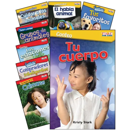 TIME FOR KIDS Math/Science Spanish Grades K-1: 8-Book Set {1}