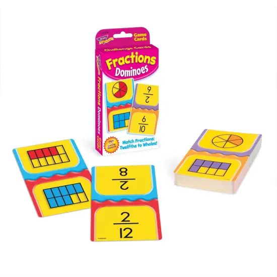 Fractions Dominoes Challenge Cards&reg;, 6 Sets {3}