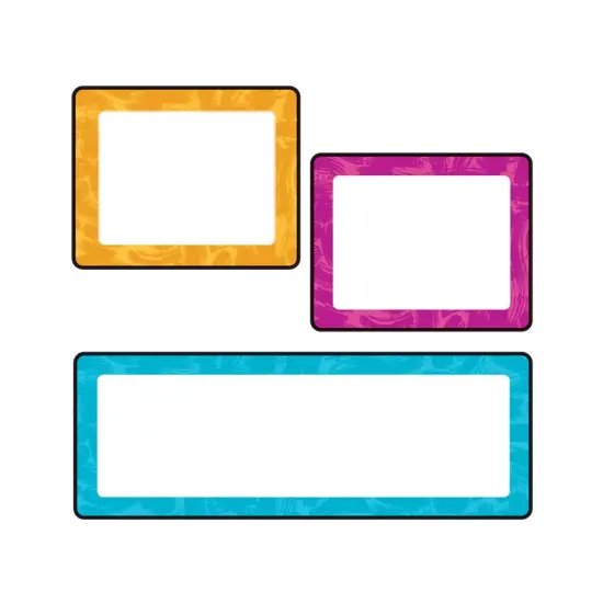 Color Harmony Painted Labels superShapes Stickers - Large, 24 Per Pack, 6 Packs {4}