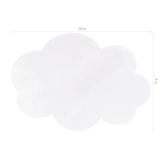 Self-Stick Dry Erase Clouds, White, 7" x 10", 10 Count {2}