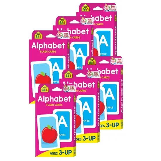 Alphabet Flash Cards, 6 Packs {1}