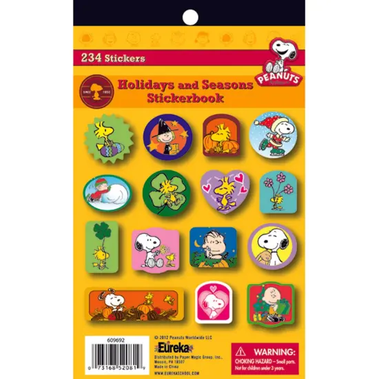 Peanuts&reg; Seasons and Holidays Sticker Book, Pack of 6 {2}