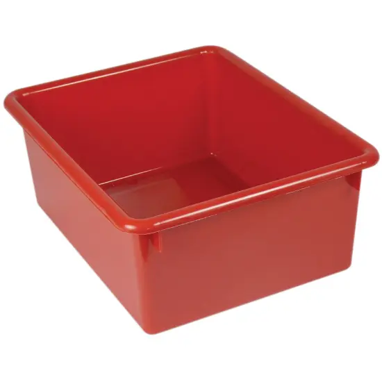 Stowaway&reg; 5" Letter Box no Lid, Red, Pack of 3 {2}
