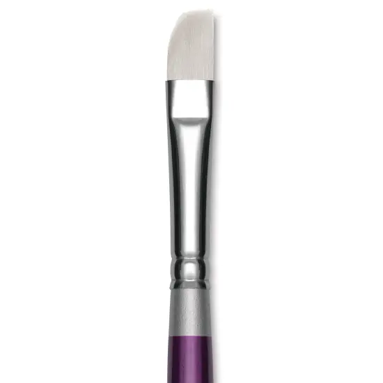 Silver Brush Silver Silk 88 Synthetic Brush - Short Handle, Soft Curve, Size 10 {1}