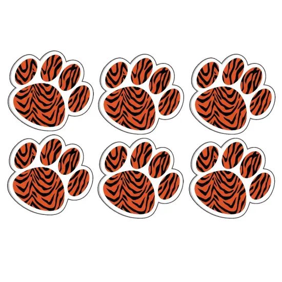Magnetic Whiteboard Eraser, Tiger Paw, Pack of 6 {1}