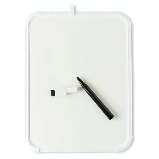 Dry Erase Boards, Framed with Markers & Eraser, White, Pack of 12 {2}