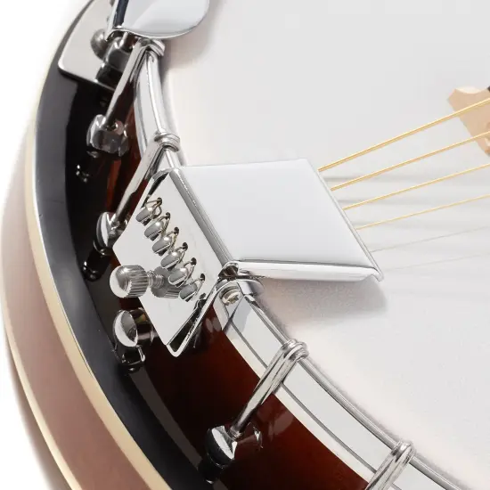 Jameson Guitars 6-String Banjo Guitar with Closed Back Resonator and 24 Brackets {5}