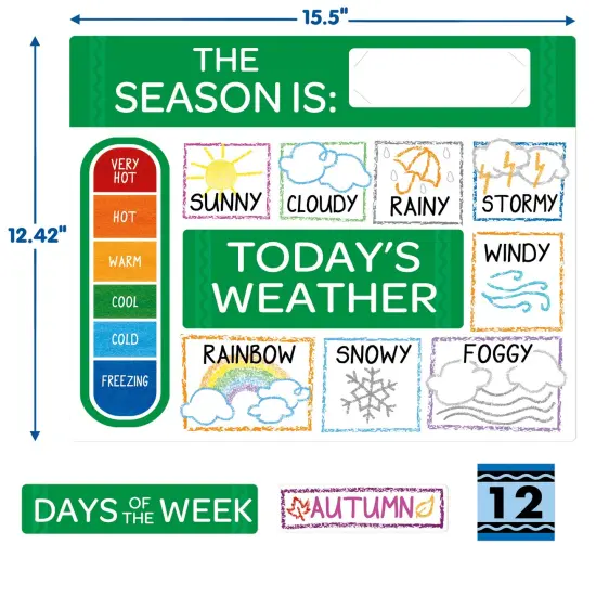 Crayola&reg; Calendar Bulletin Board Set {3}