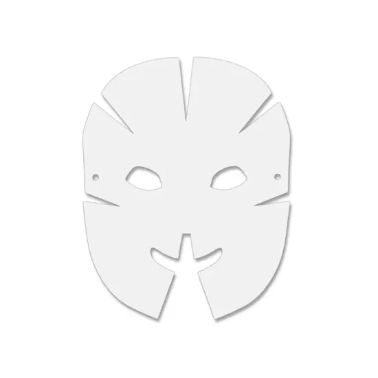 Die-Cut Dimensional Paper Masks, 10-1/2" x 8-1/4", 40 Per Pack, 3 Packs {3}