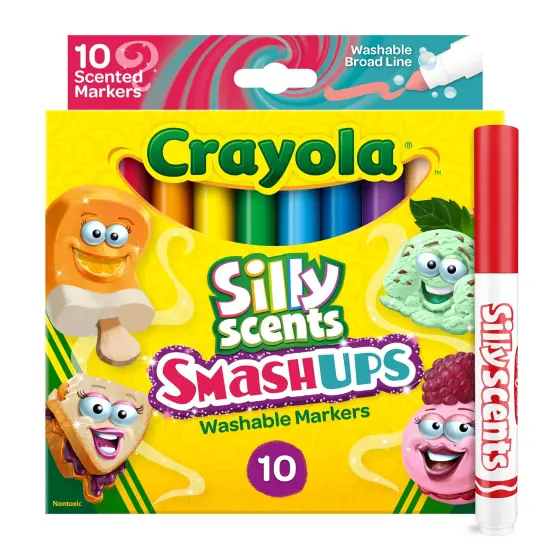 Silly Scents&trade; Smash Ups Broad Line Washable Scented Markers, 10 Per Pack, 6 Packs {3}