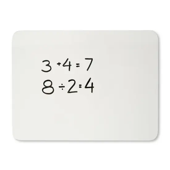Dry Erase Lap Board, Plain 1-Sided, 9" x 12", Pack of 12 {3}