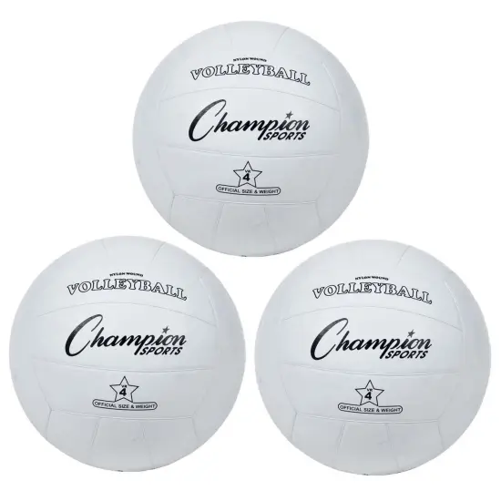 Rubber Volleyball, Official Size, Pack of 3 {1}