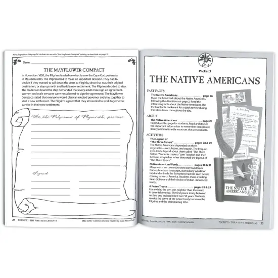 History Pockets, Colonial America, Teacher Reproducibles, Grades 4-6 {2}