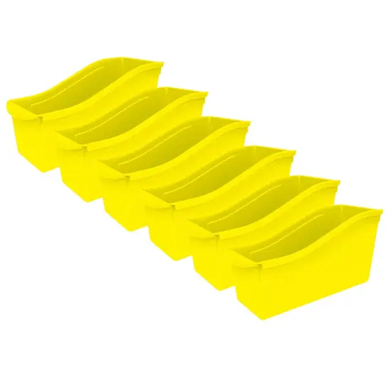 Large Book Bin, Yellow, Pack of 6 {1}