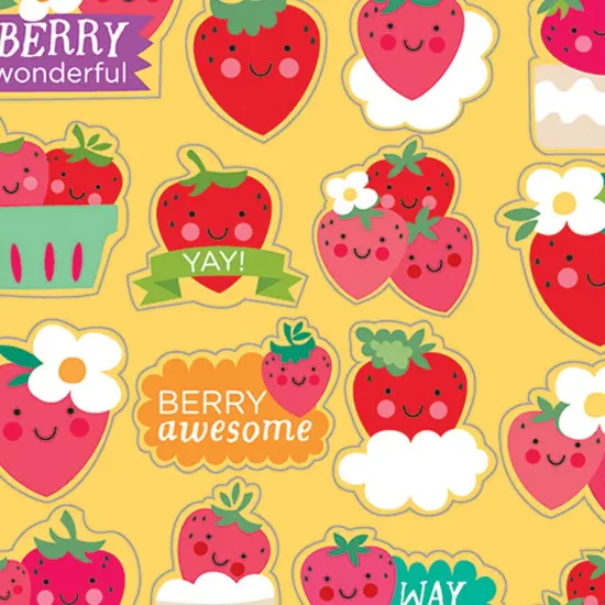 Strawberry Scented Stickers, 80 Per Pack, 6 Packs {3}