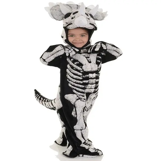 Dinosaur Triceratops Skeleton Child Costume {1}