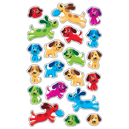 Puppy Pals superShapes Stickers-Large, 160 Per Pack, 6 Packs {3}