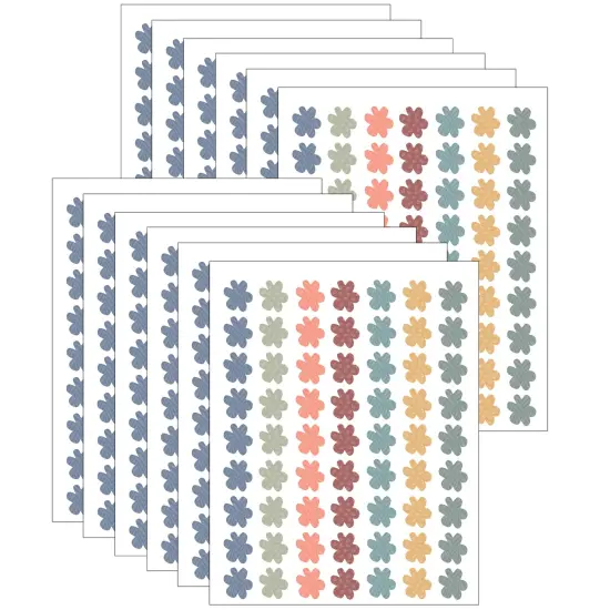 Wonderfully Wild Flowers Mini Stickers, 378 Per Pack, 12 Packs {1}