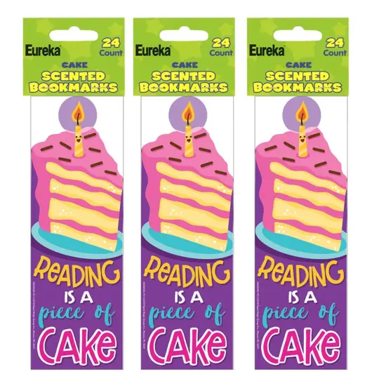 Cake Scented Bookmarks, 24 Per Pack, 3 Packs {1}
