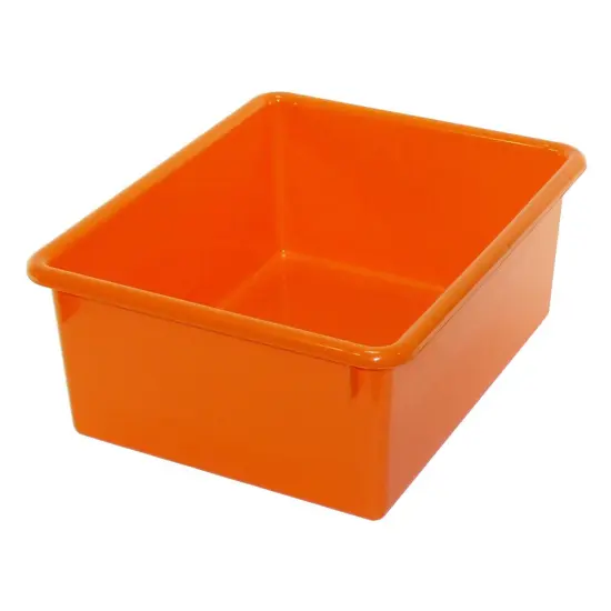Stowaway&reg; 5" Letter Box no Lid, Orange, Pack of 3 {2}