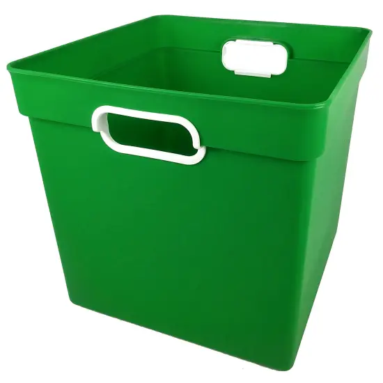 Cube Bin, Green, Pack of 3 {2}