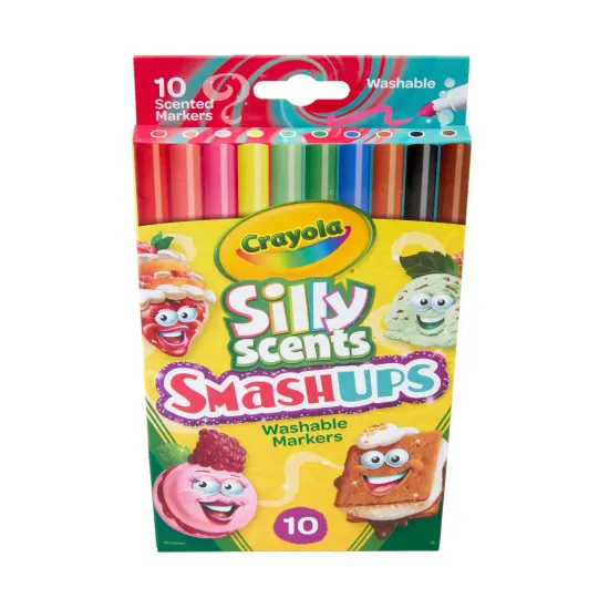 Silly Scents&trade; Smash Ups Slim Washable Scented Markers, 10 Per Pack, 6 Packs {3}