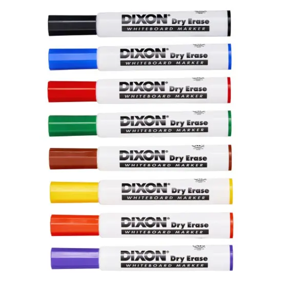 Dry Erase Markers Wedge Tip, 8 Colors Per Set, 2 Sets {1}