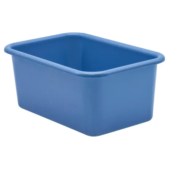Slate Blue Small Plastic Storage Bin, Pack of 6 {2}