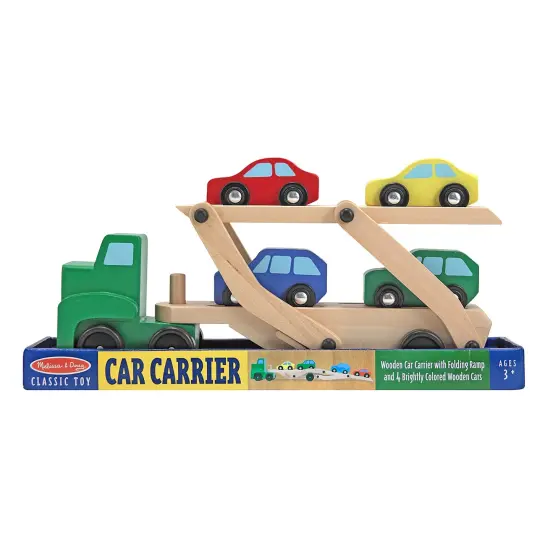 Car Carrier Truck & Cars Wooden Toy Set {2}