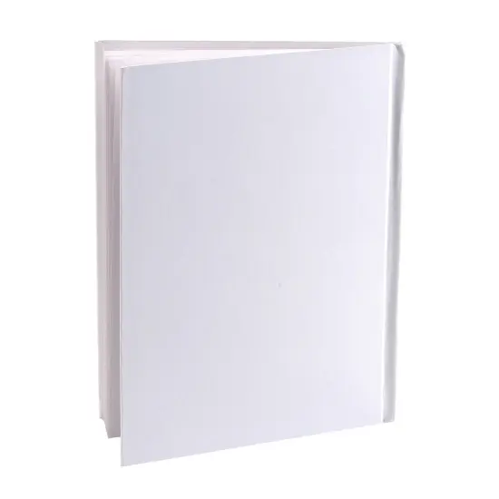 Blank Hardcover Book, White Pages, 5" x 4" Portrait, 14 Sheets/28 Pages, Pack of 12 {2}