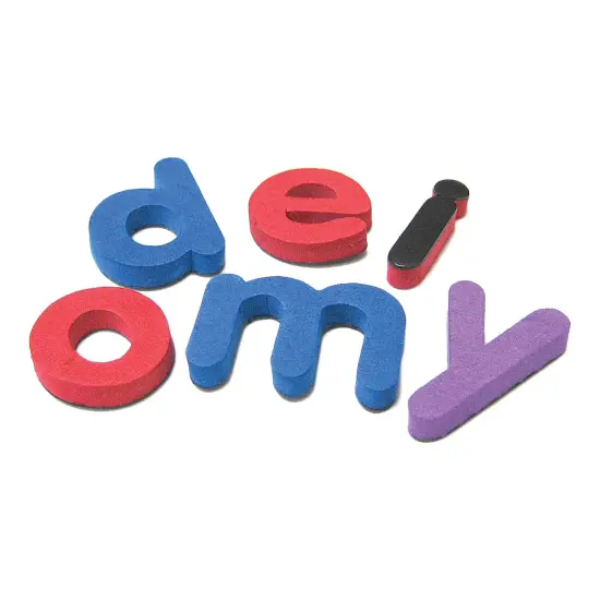 Magnetic Foam: Small Lowercase Letters, 55 Per Pack, 5 Packs {1}