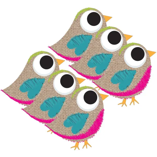 Magnetic Whiteboard Eraser, Burlap Scribble Tweet, Pack of 6 {1}