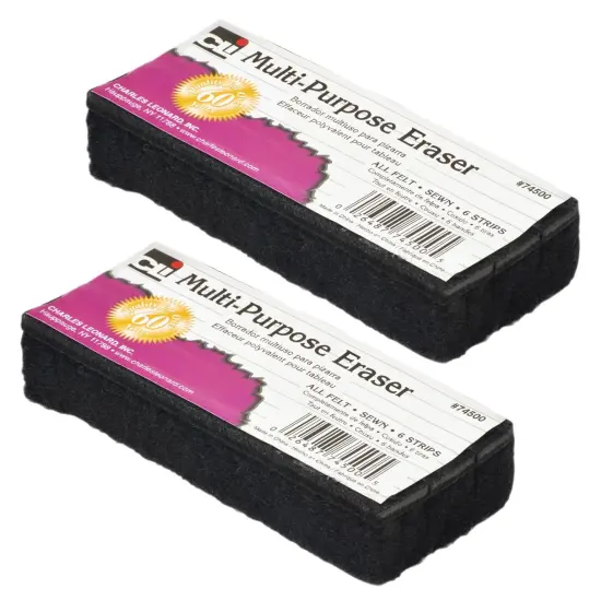 Multi-Purpose Eraser, 5" Length, 12 Per Pack, 2 Packs {1}