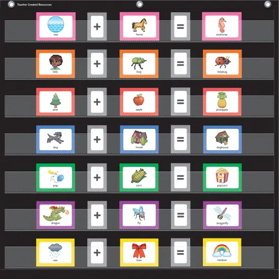 Compound Words Pocket Chart Cards, 2 Sets {2}