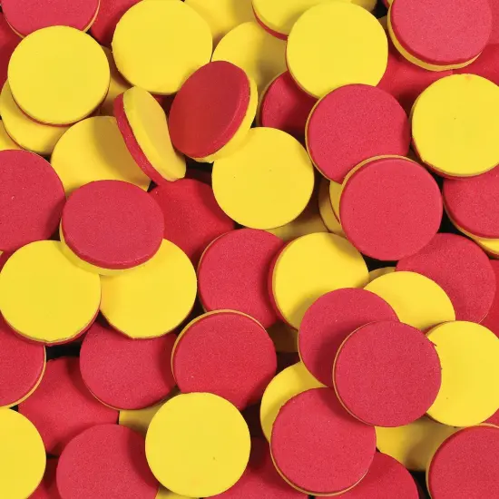 Two-Color Counters - Foam - Magnetic - Set of 200 {5}