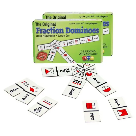 The Original Fraction Dominoes, 2 Sets {1}