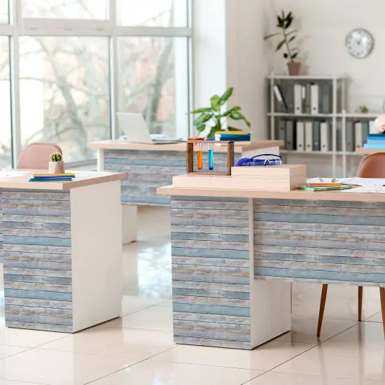 Peel and Stick Decorative Paper Roll, 17-1/2" x 10 ft, Beachwood {3}