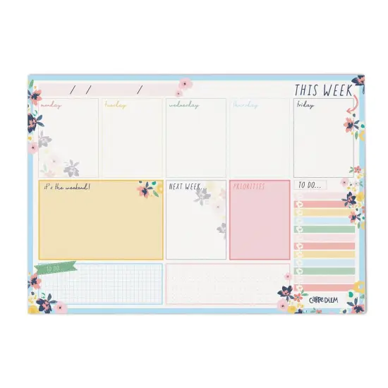 Weekly Planner Pad - Ditzy Floral - Pack 6 {1}