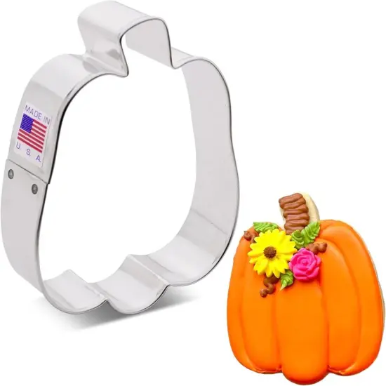 Ann Clark Tall Pumpkin Cookie Cutter, 4" {1}