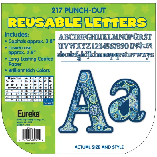 Blue Harmony Circle Letters Deco Letters, 217 Per Pack, 3 Packs {2}