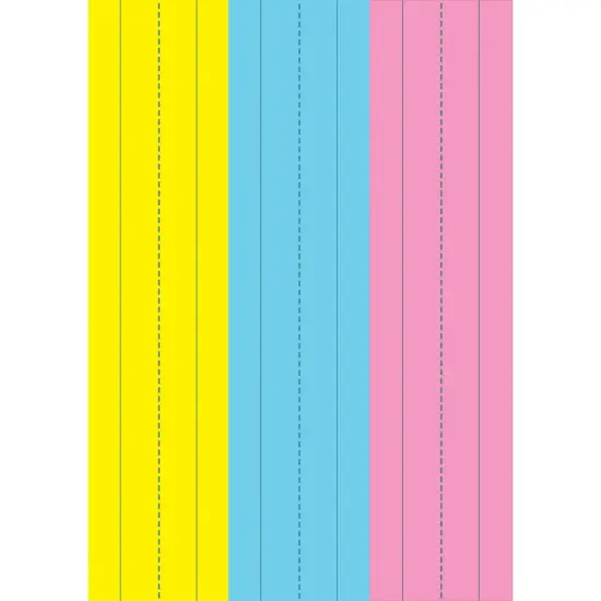 Die-Cut Magnetic Pink/Blue/Yellow Sentence Strips, 2.75" x 11", 3 Per Pack, 6 Packs {2}