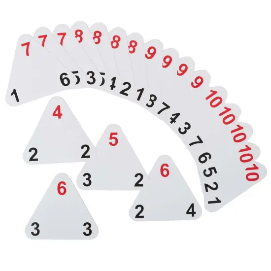 The Original Triangle Flash Cards - Addition & Subtraction - 20 Per Set - 3 Sets {4}