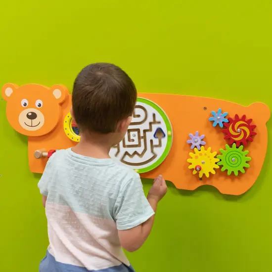 Bear Activity Wall Panel - 18m+ - Toddler Activity Center {5}