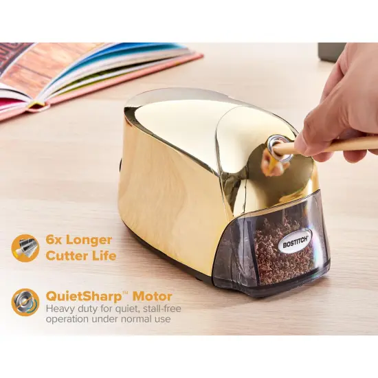 QuietSharp Executive Electric Pencil Sharpener Gold {5}