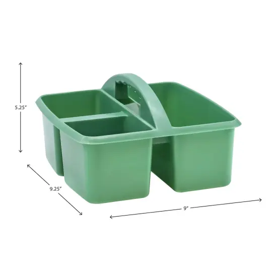 Eucalyptus Green Plastic Storage Caddy, Pack of 6 {6}