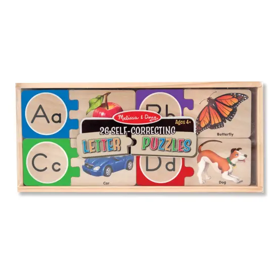 Self-Correcting Wooden Alphabet Letter Puzzles {2}